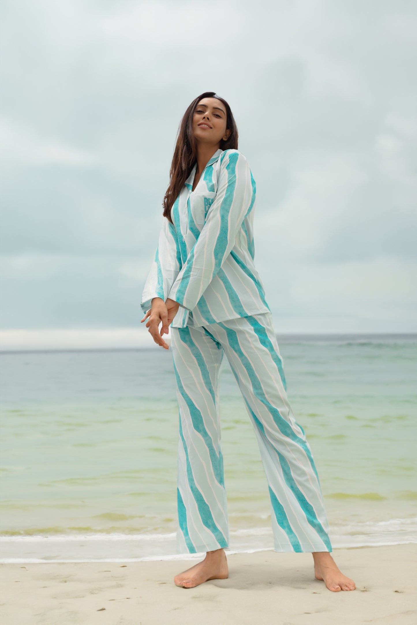 Babe in Mint Blue PJ Set House of Comfort