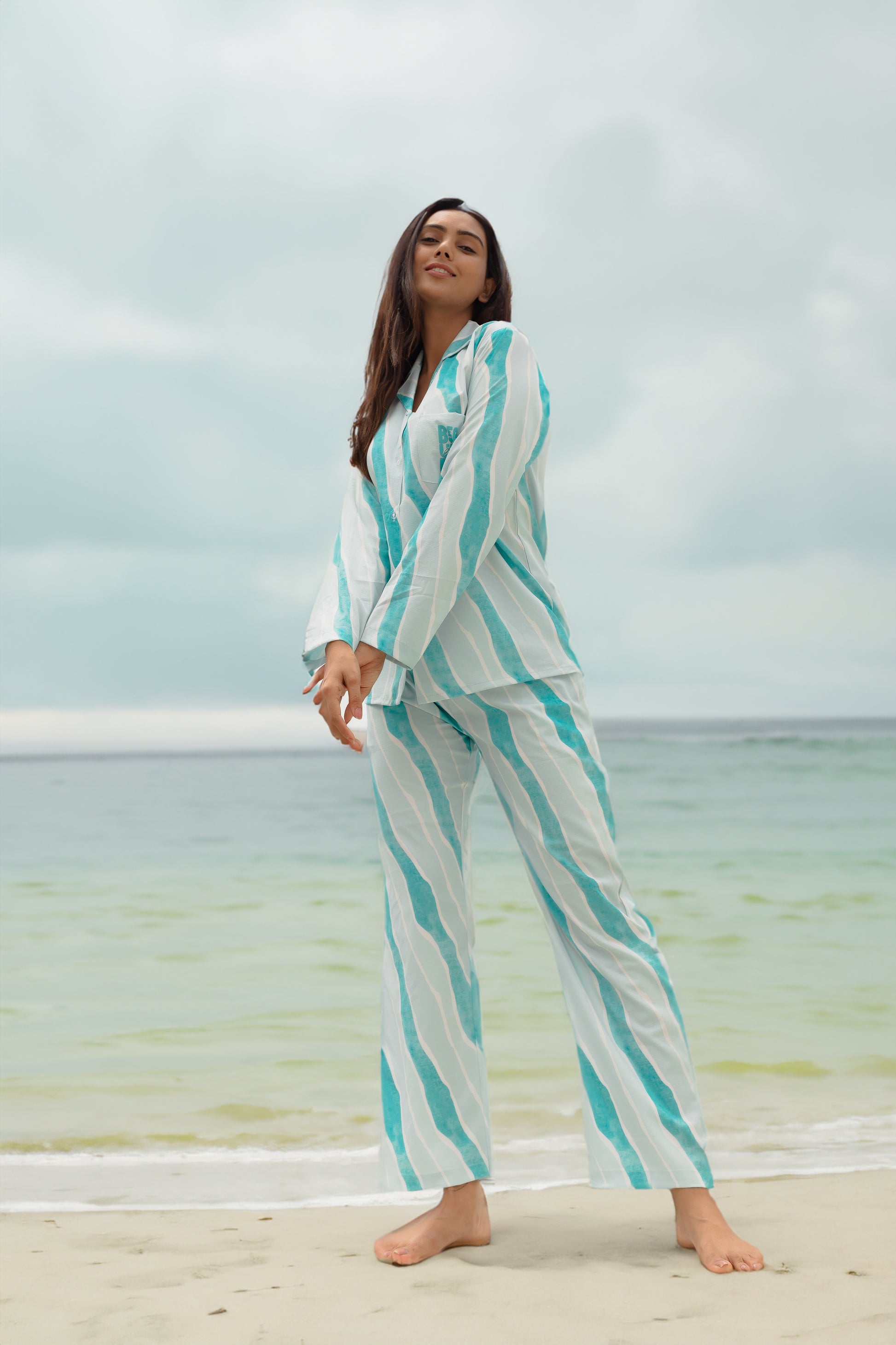 Babe in Mint Blue PJ Set House of Comfort