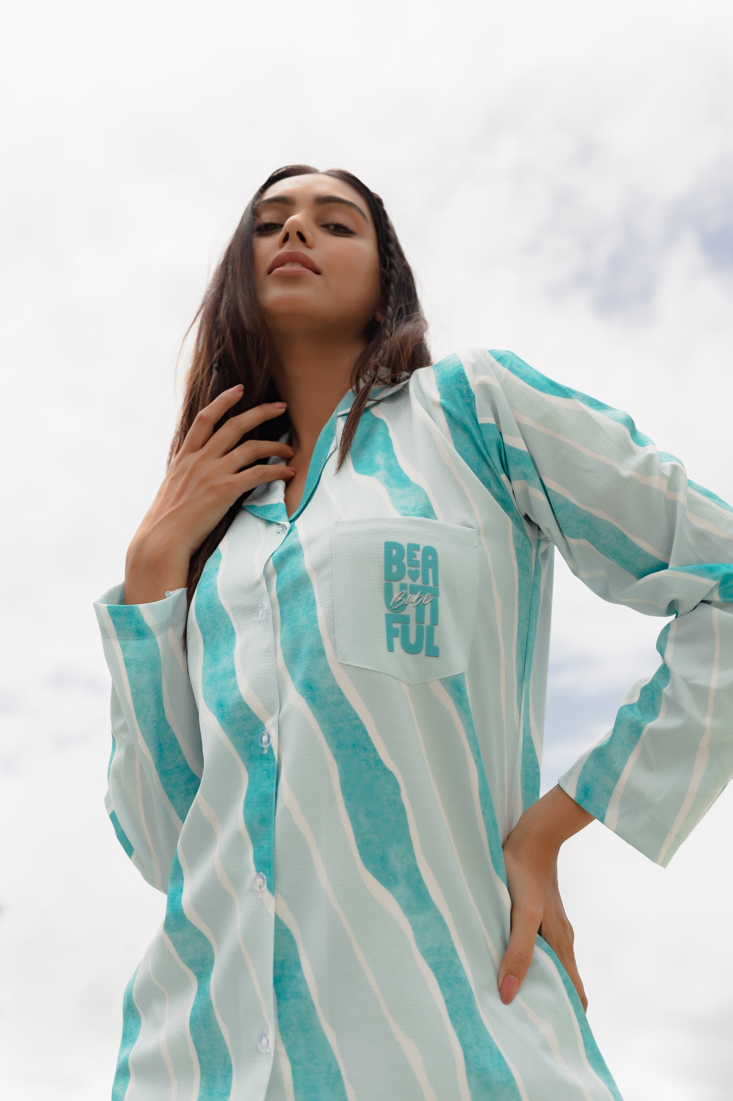 Babe in Mint Blue PJ Set House of Comfort