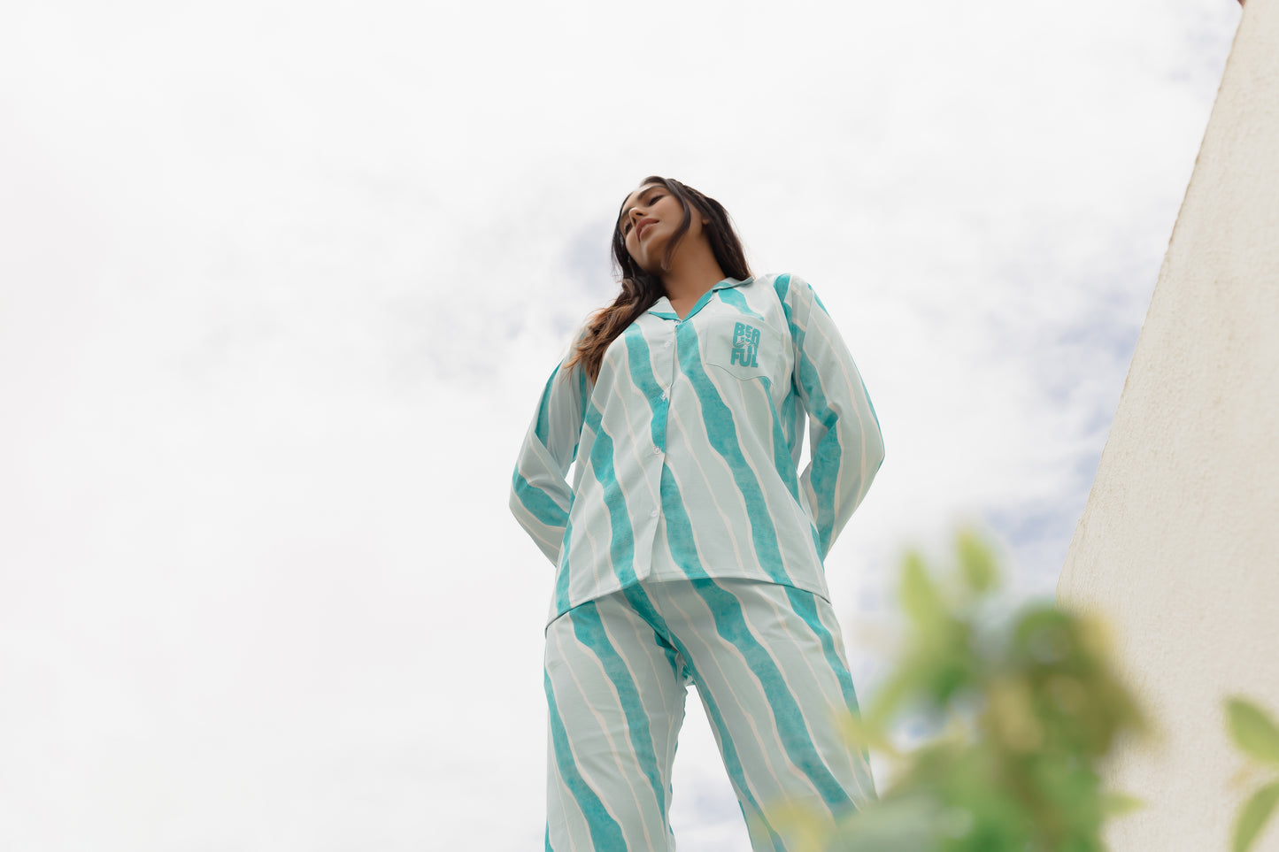 Babe in Mint Blue PJ Set House of Comfort