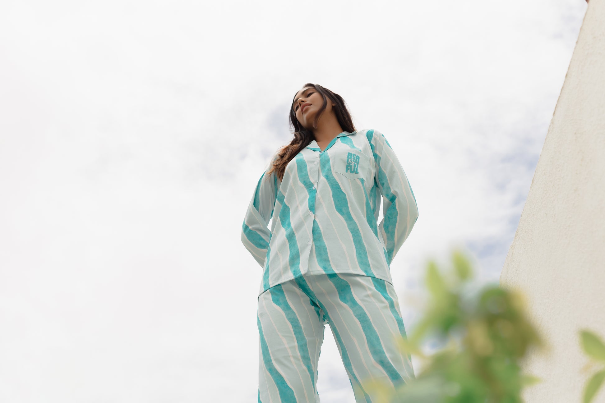 Babe in Mint Blue PJ Set House of Comfort