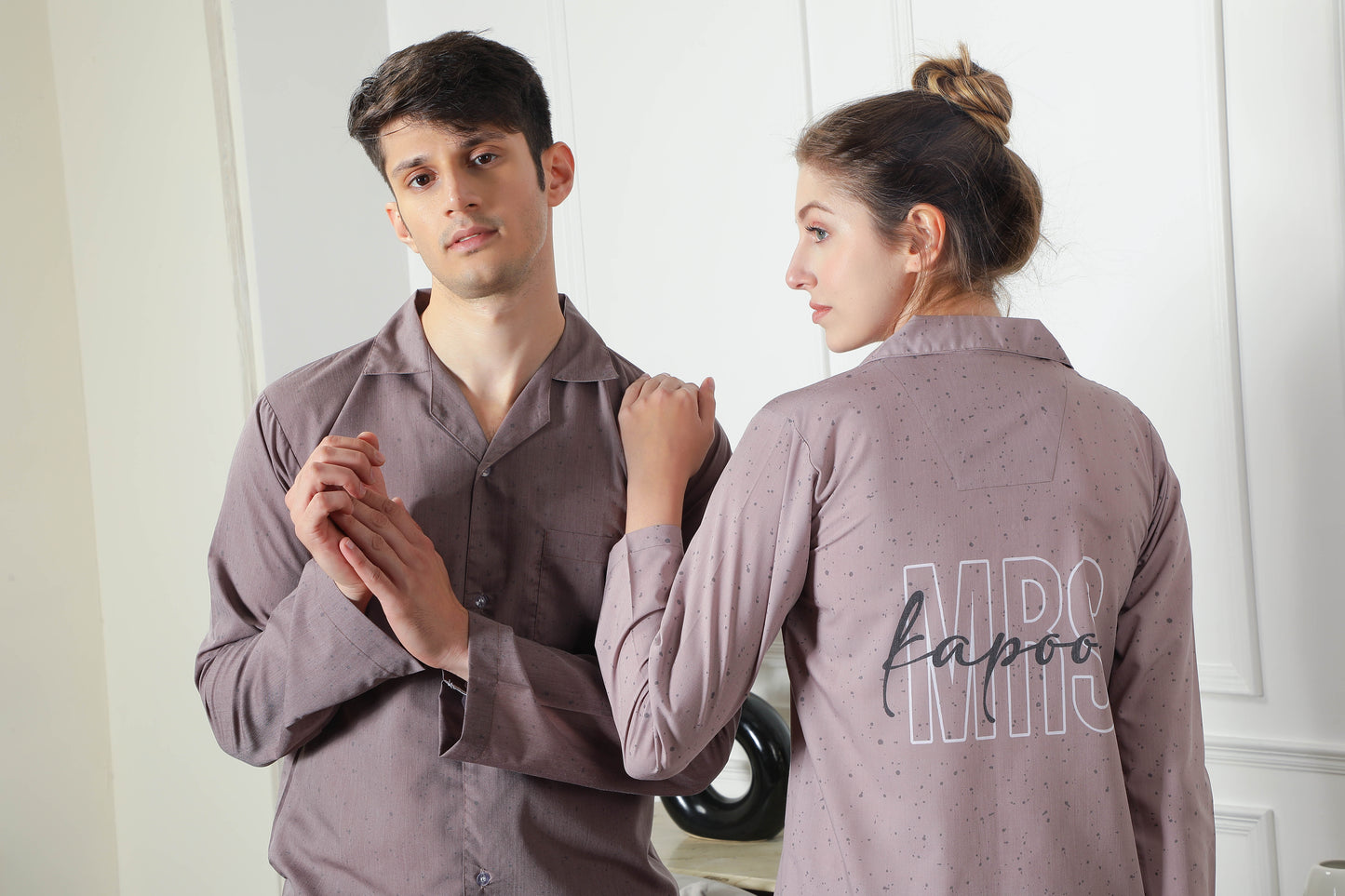 Personalised Couple PJ Set- Female thehouseofcomfort