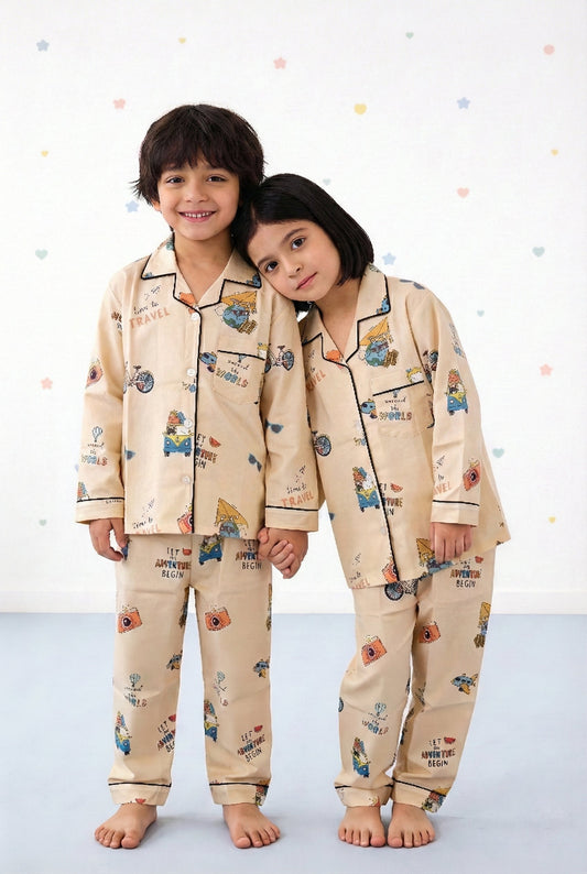 Time to Travel PJ Set House of Comfort