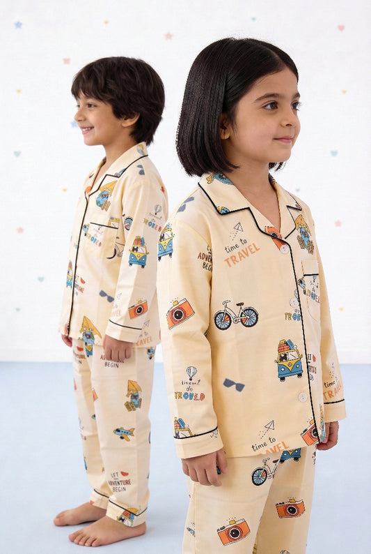 Time to Travel PJ Set House of Comfort