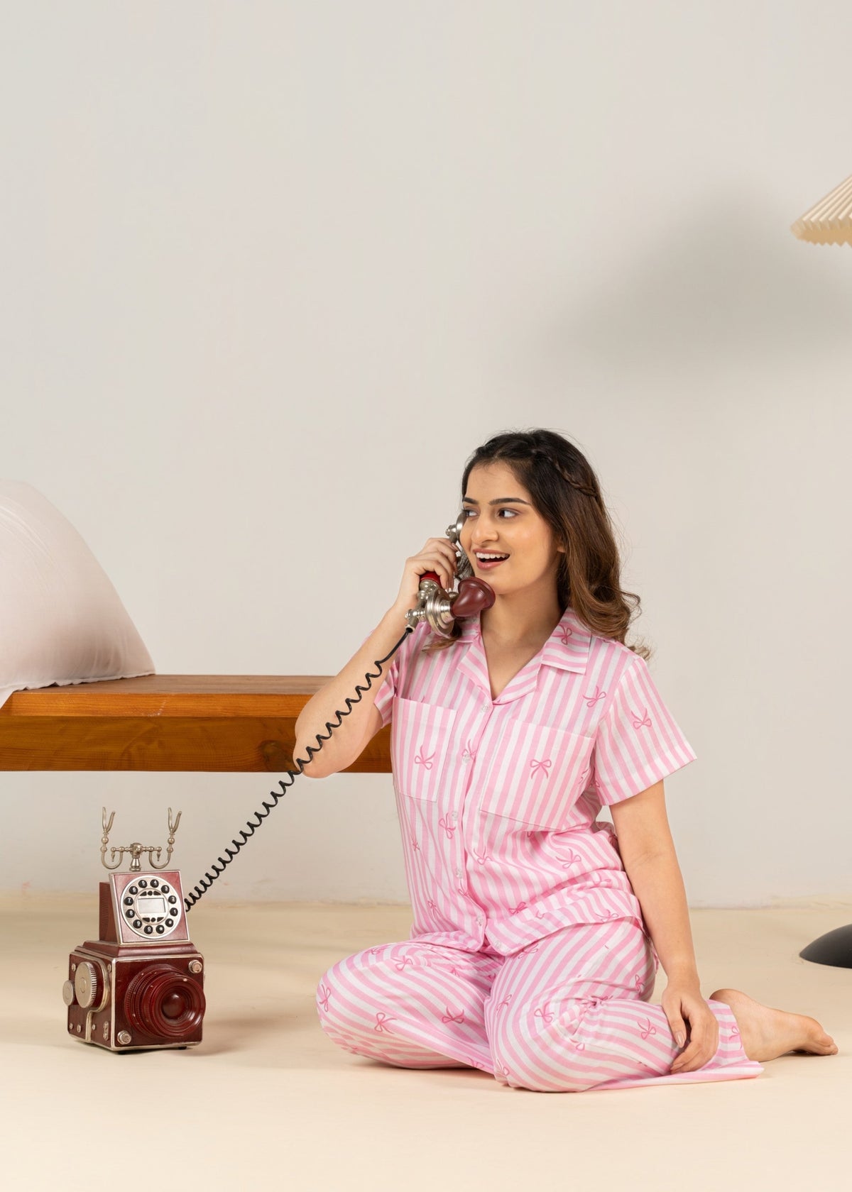 Bow Babe Braless PJ Set House of Comfort