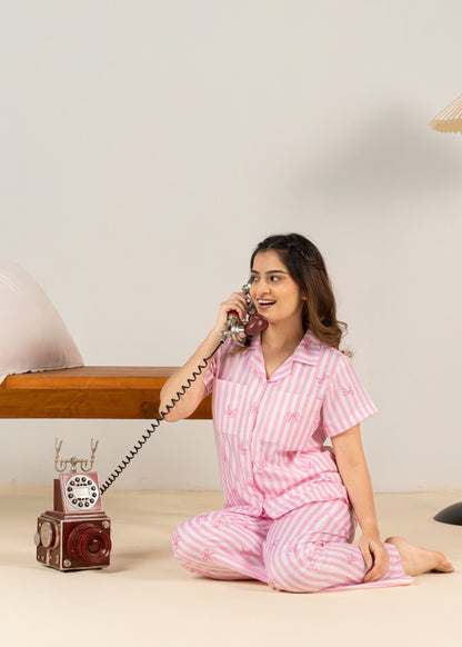 Bow Babe Braless PJ Set House of Comfort