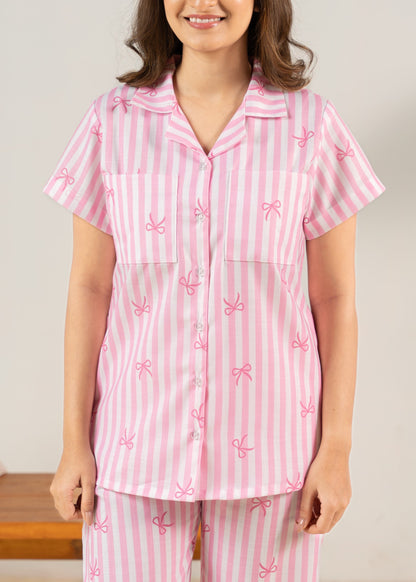 Bow Babe Braless PJ Set House of Comfort