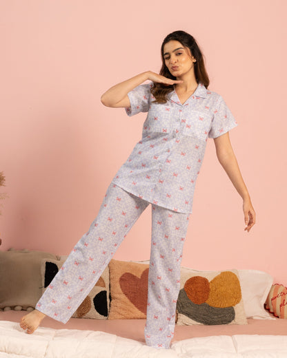Butterfly Bliss Braless PJ Set House of Comfort