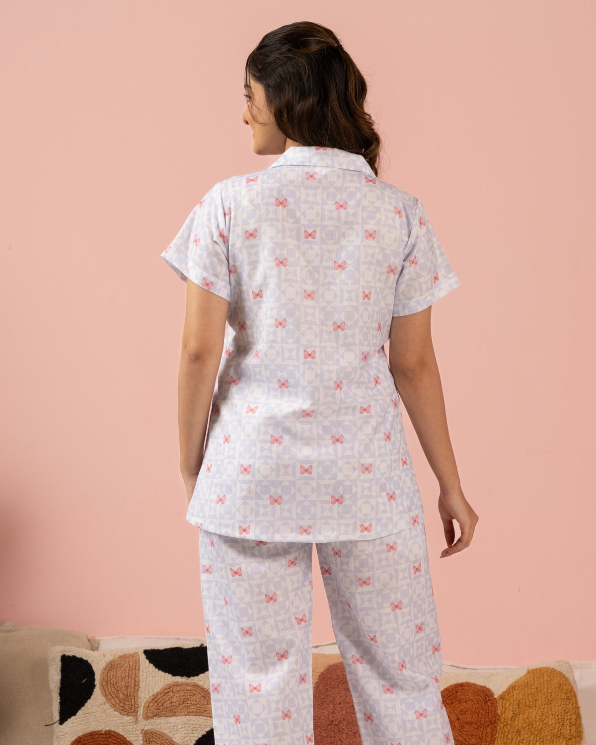 Butterfly Bliss Braless PJ Set House of Comfort