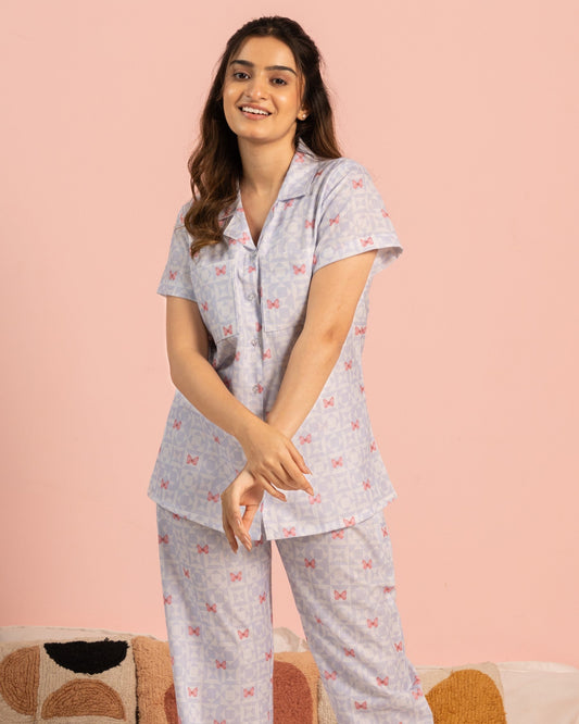 Butterfly Bliss Braless PJ Set House of Comfort