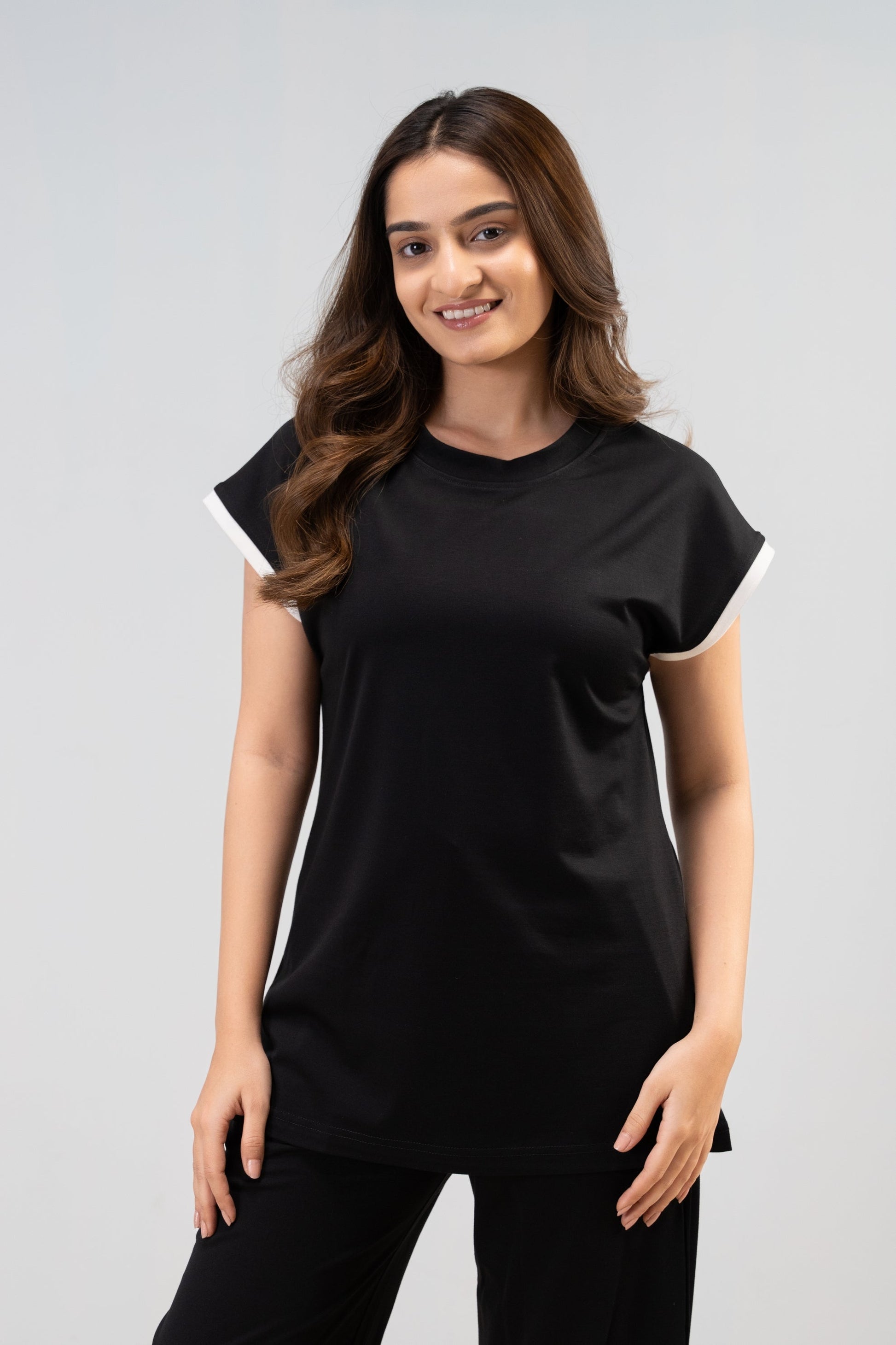 Carbon Black Lycra PJ Set House of Comfort