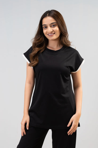 Carbon Black Lycra PJ Set House of Comfort