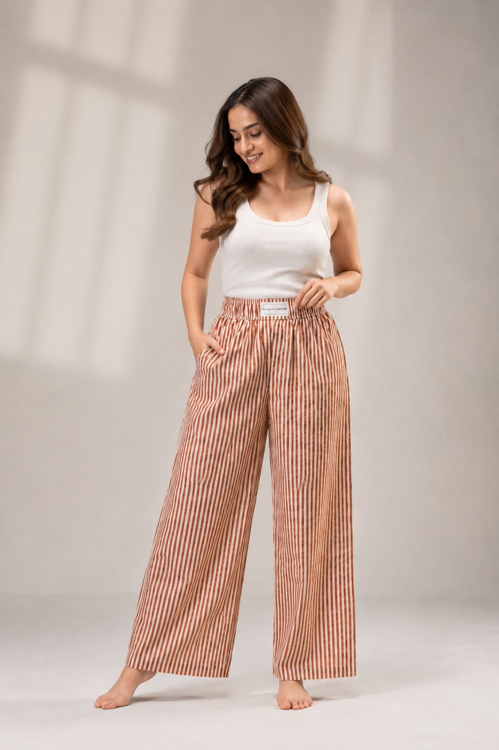Mocha Stripe Pajamas House of Comfort