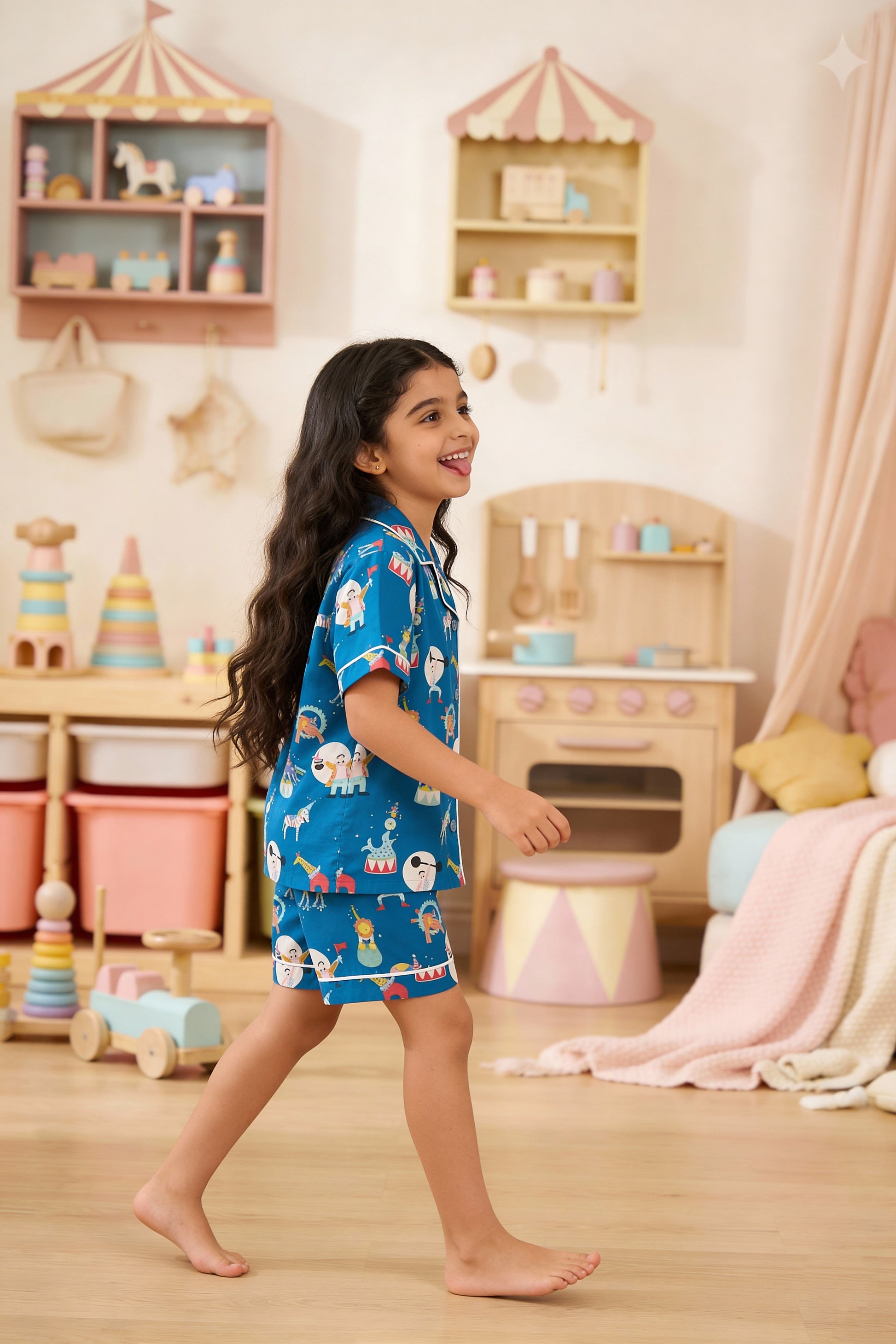 Circus Themed Shorts Set House of Comfort