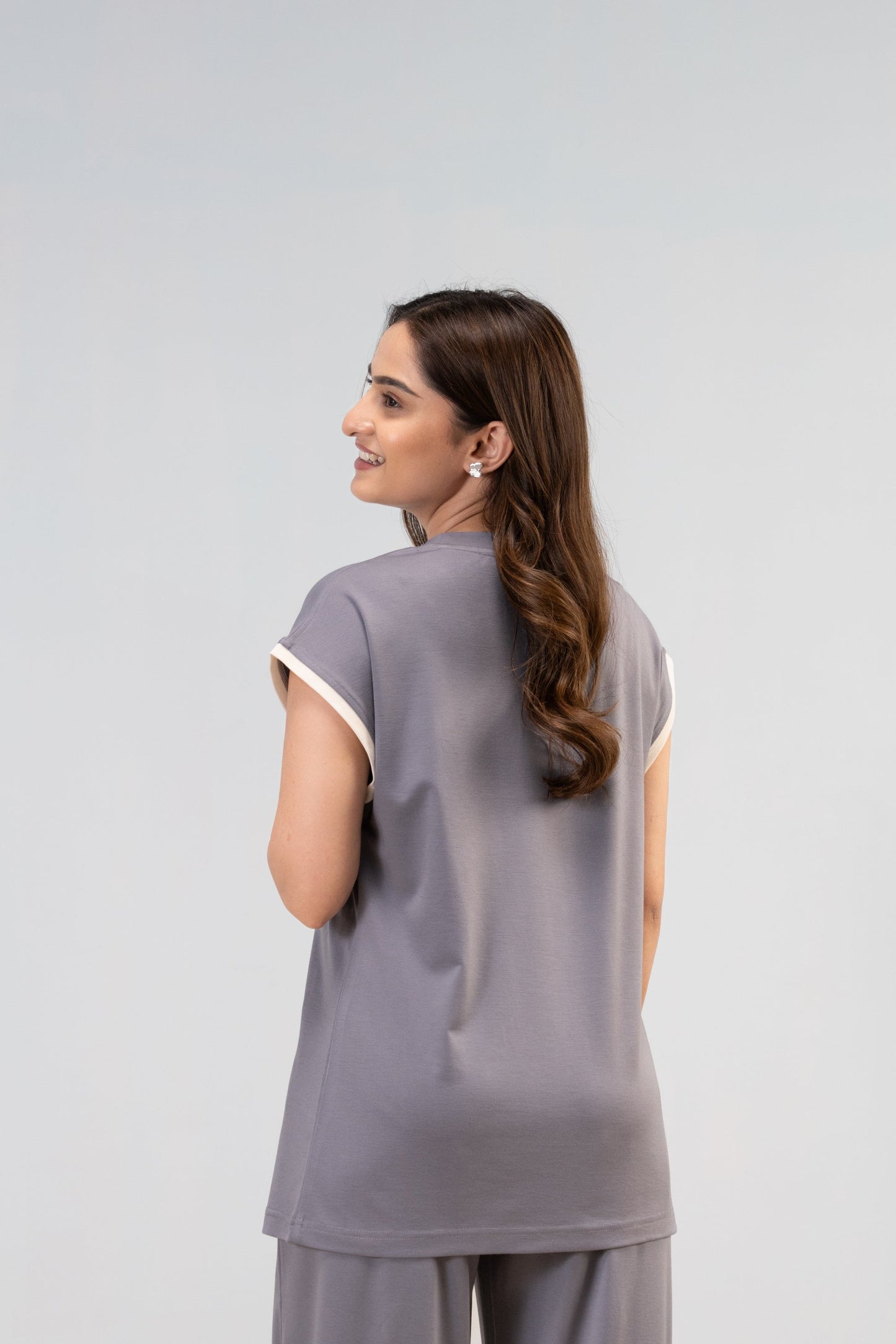 Cool Gray Lycra PJ Set House of Comfort