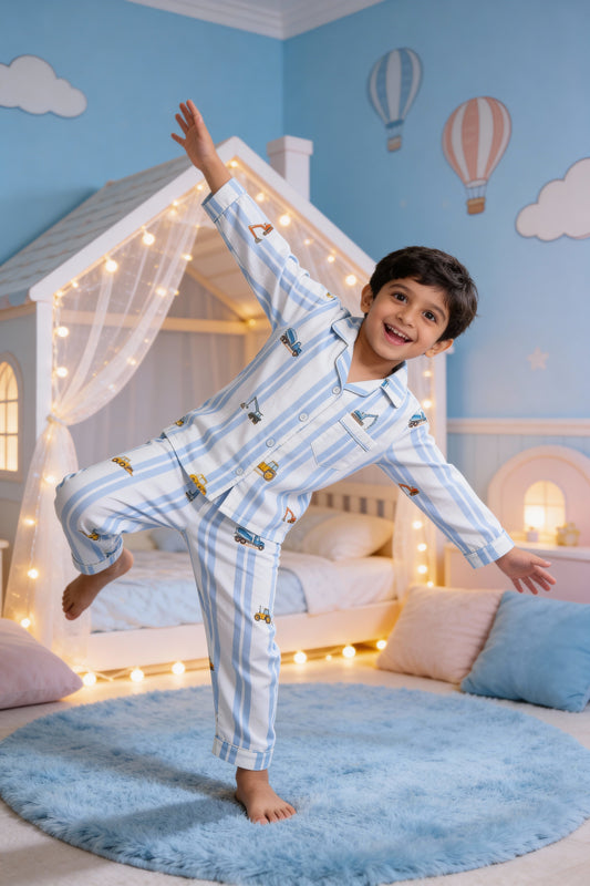 Tiny Trucks PJ Set House of Comfort