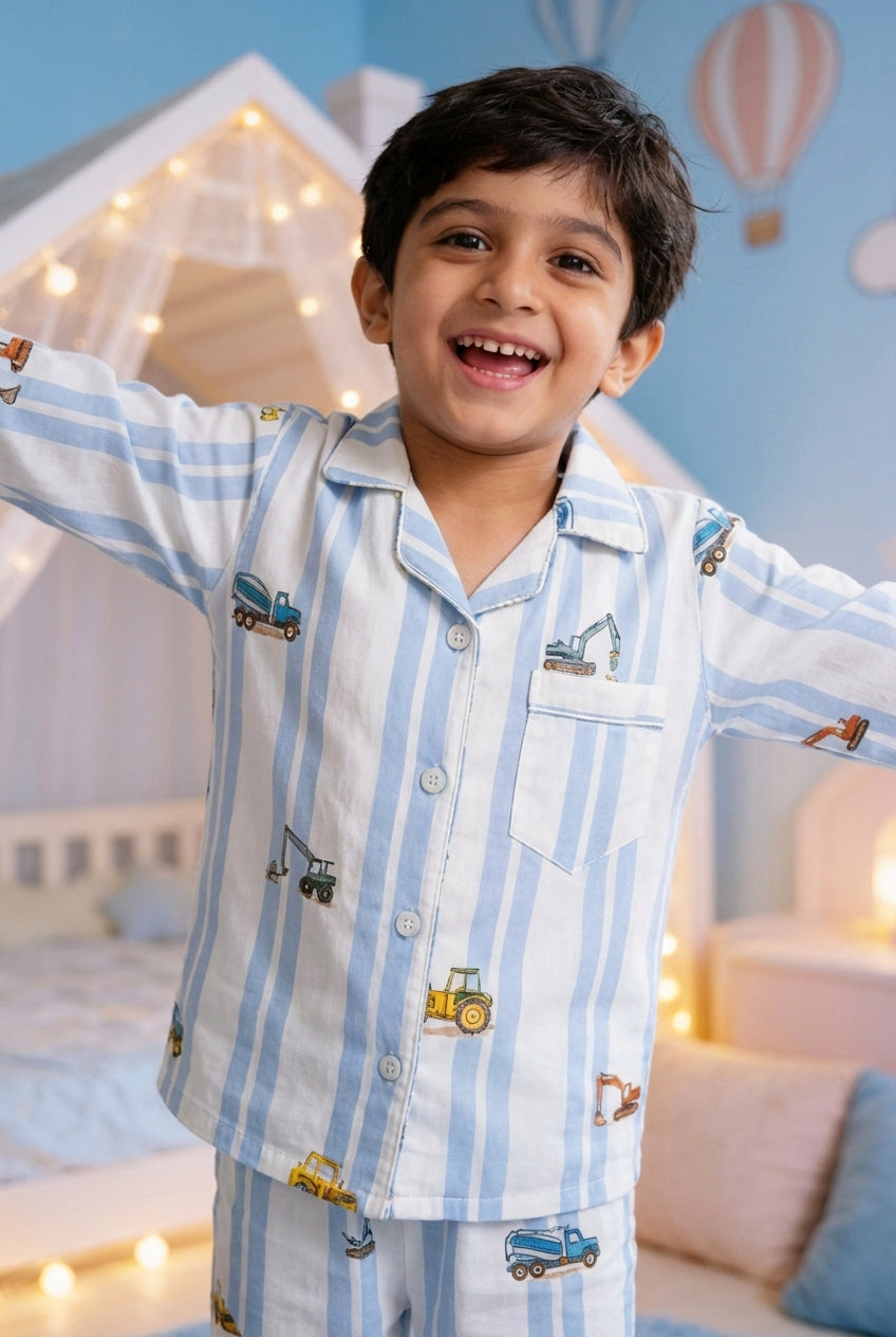 Tiny Trucks PJ Set House of Comfort