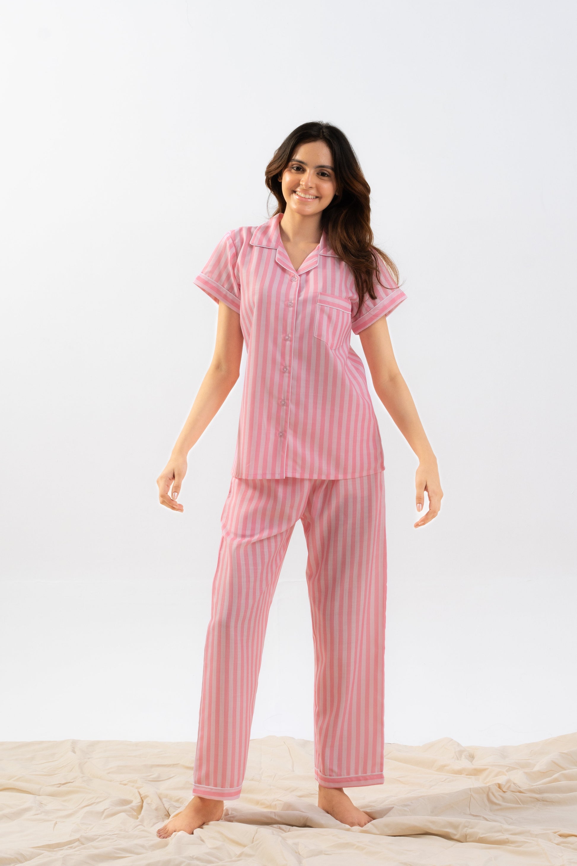 Cozy Striped PJ Set thehouseofcomfort