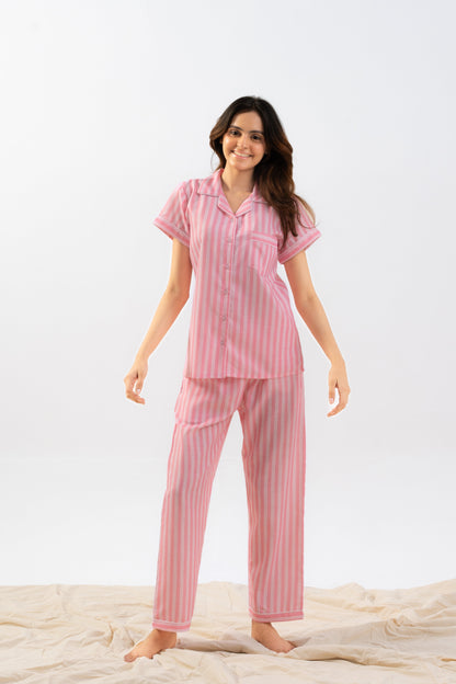 Cozy Striped PJ Set thehouseofcomfort