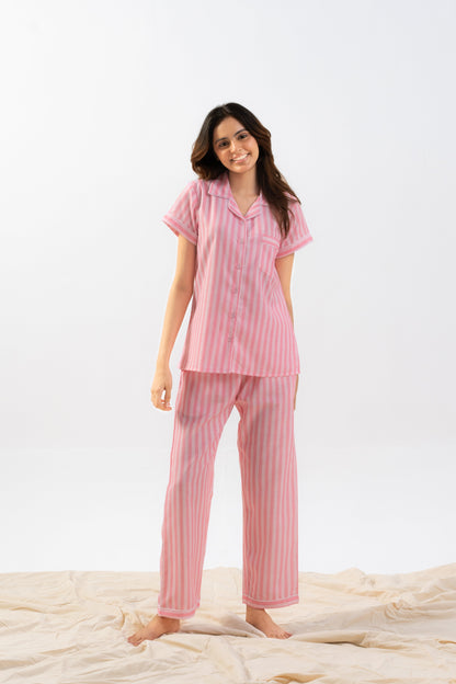 Cozy Striped PJ Set thehouseofcomfort
