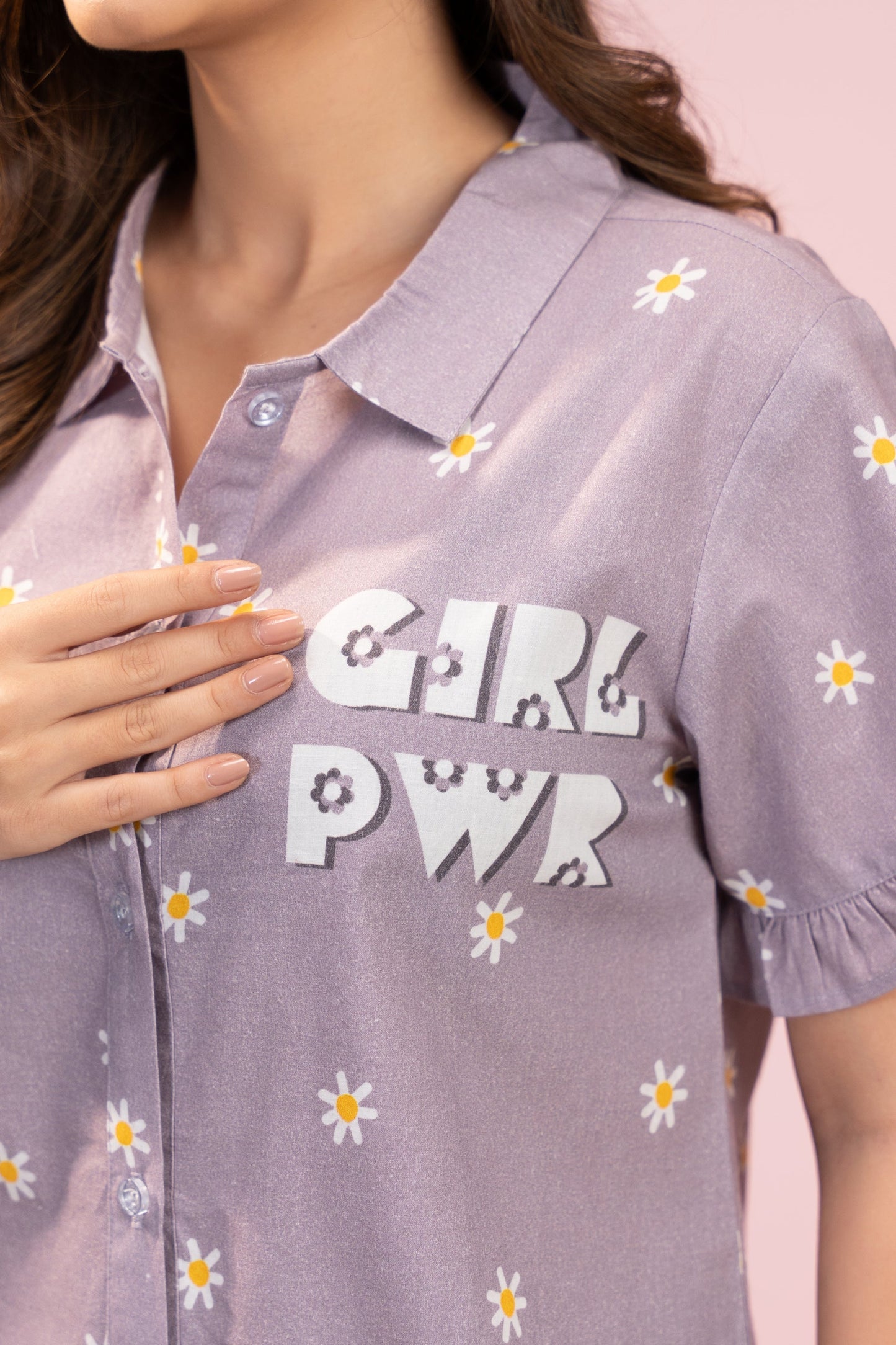 Girl Power Daisy Shorts Set House of Comfort