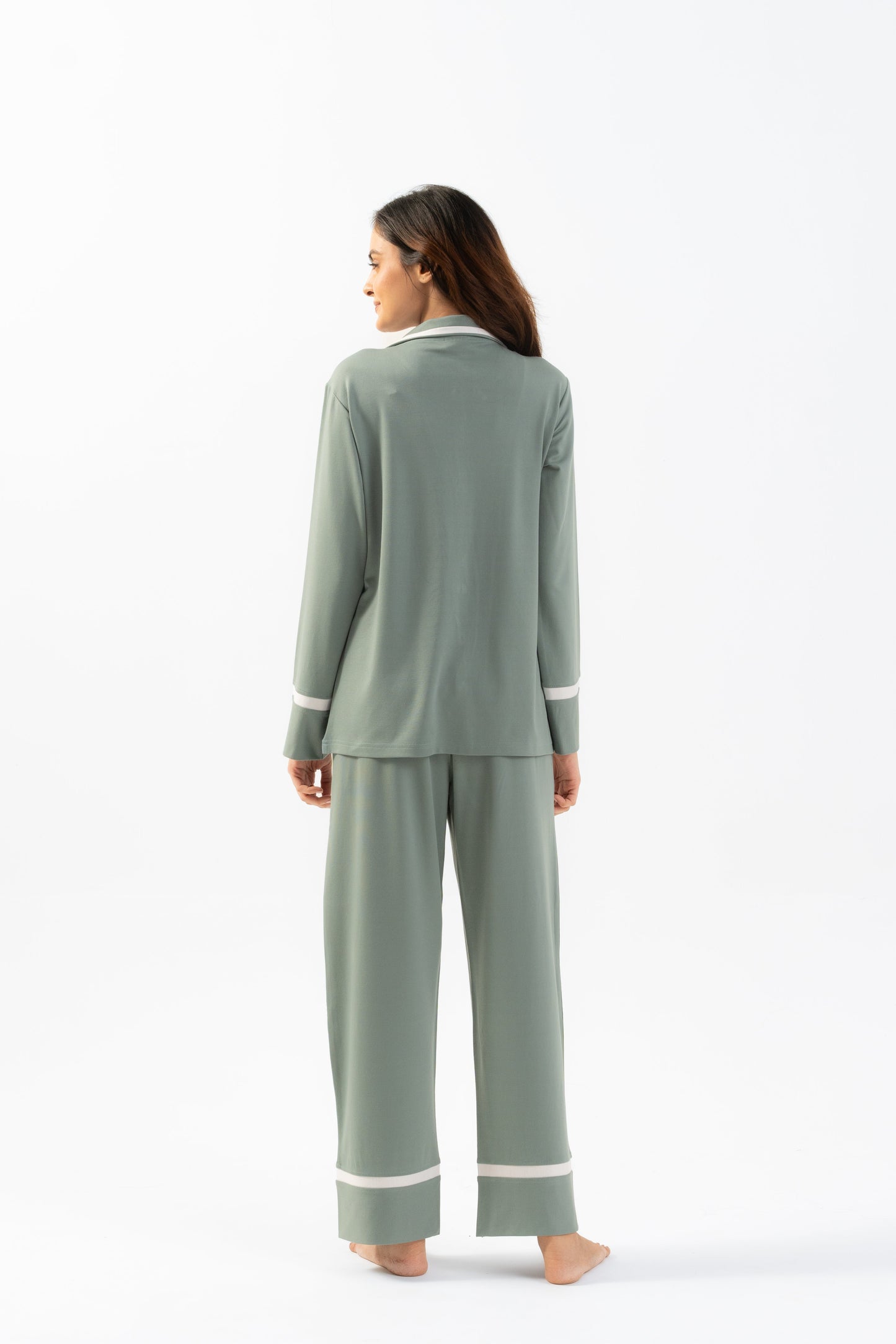 Green Lycra PJ Set House of Comfort