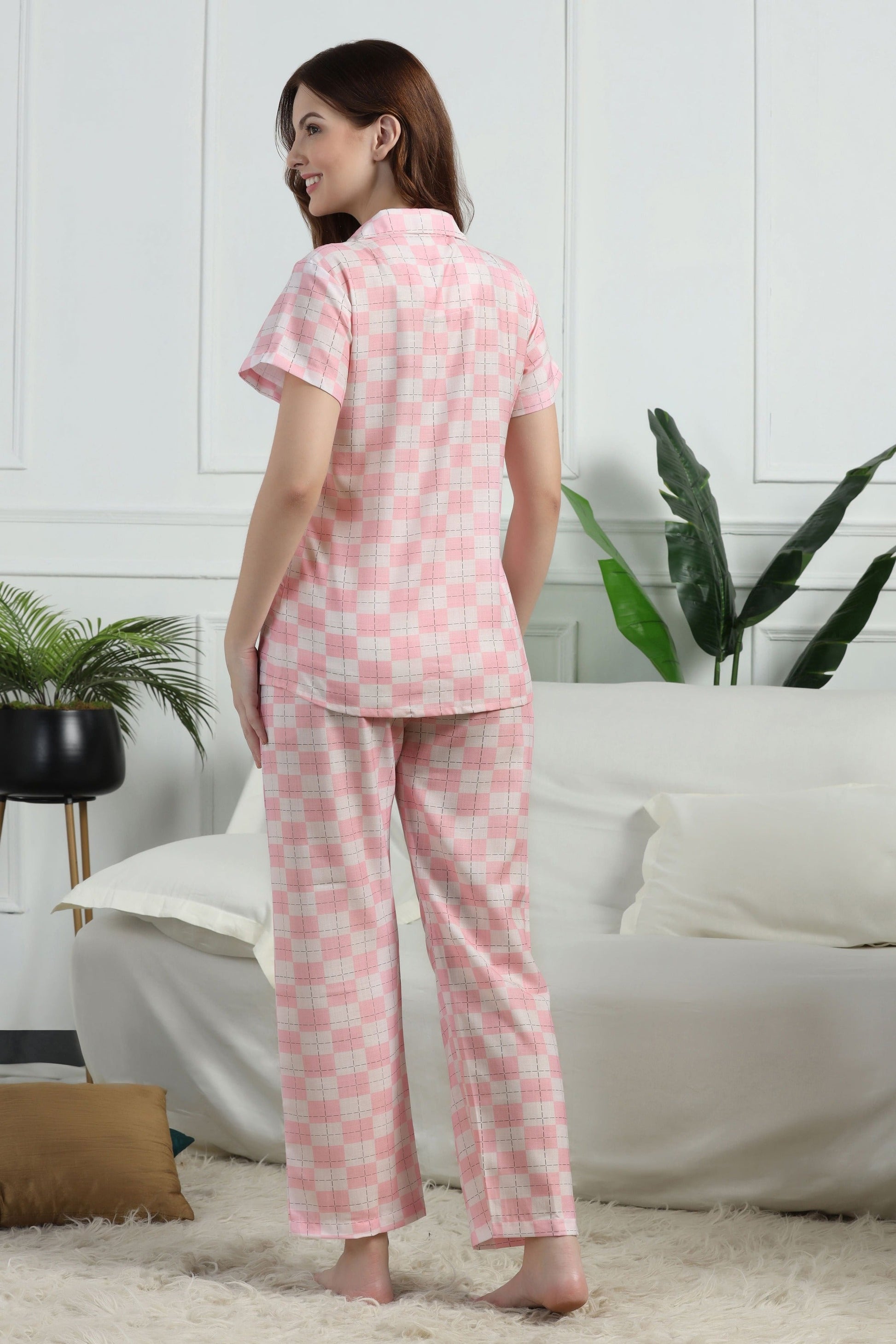 Sugar Squares Braless PJ Set House of Comfort