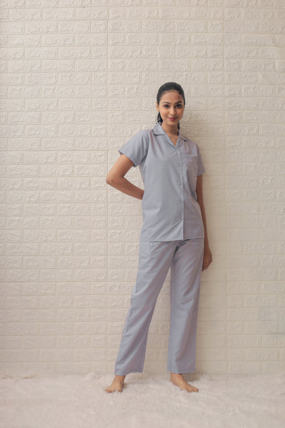 Lovers in Grey Couple PJ Set-Male-Female thehouseofcomfort