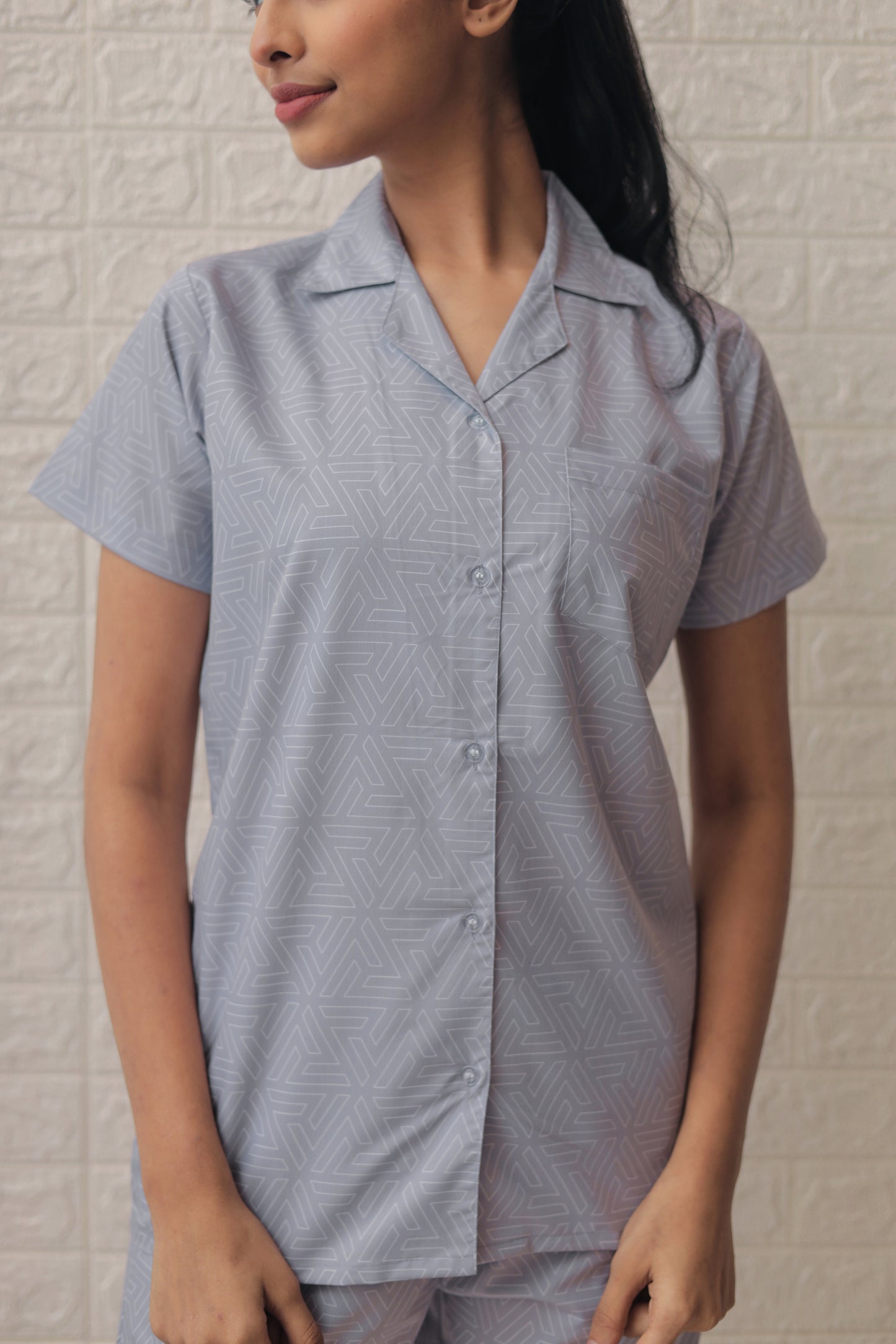 Lovers in Grey Couple PJ Set-Male-Female thehouseofcomfort