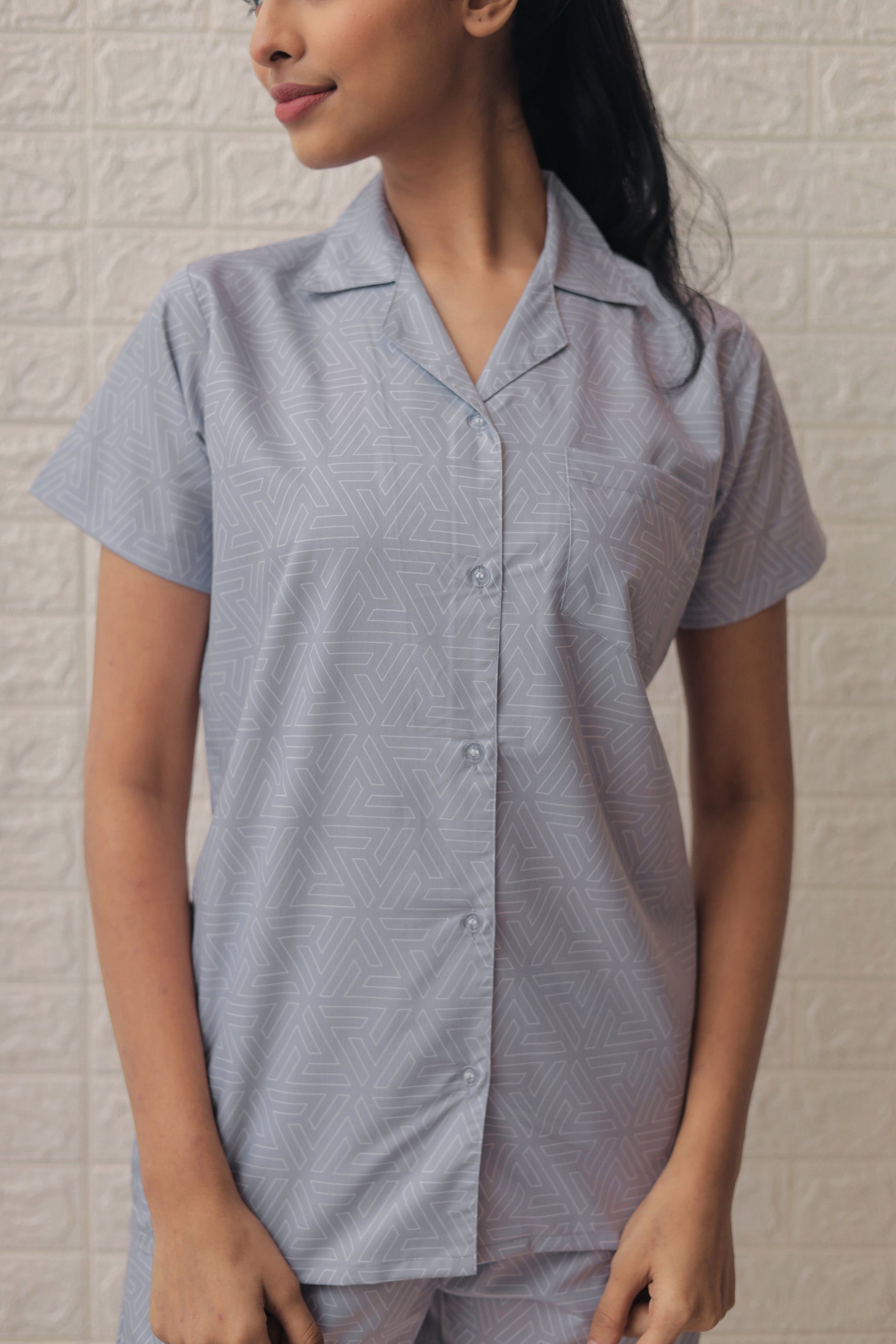 Lovers in Grey Couple PJ Set-Male-Female thehouseofcomfort