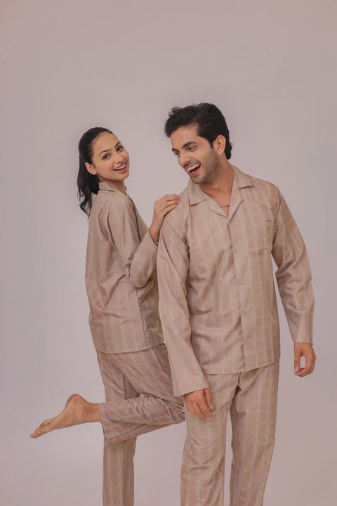The All Squared Couple PJ Set- Male thehouseofcomfort