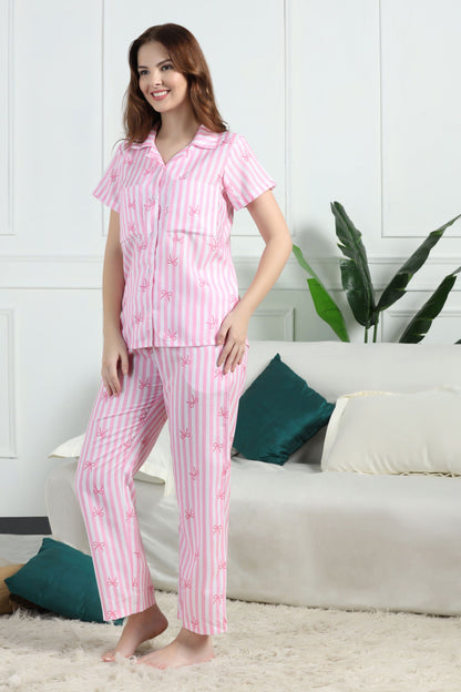 Bow Babe Braless PJ Set House of Comfort
