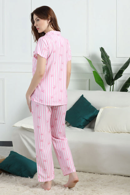 Bow Babe Braless PJ Set House of Comfort