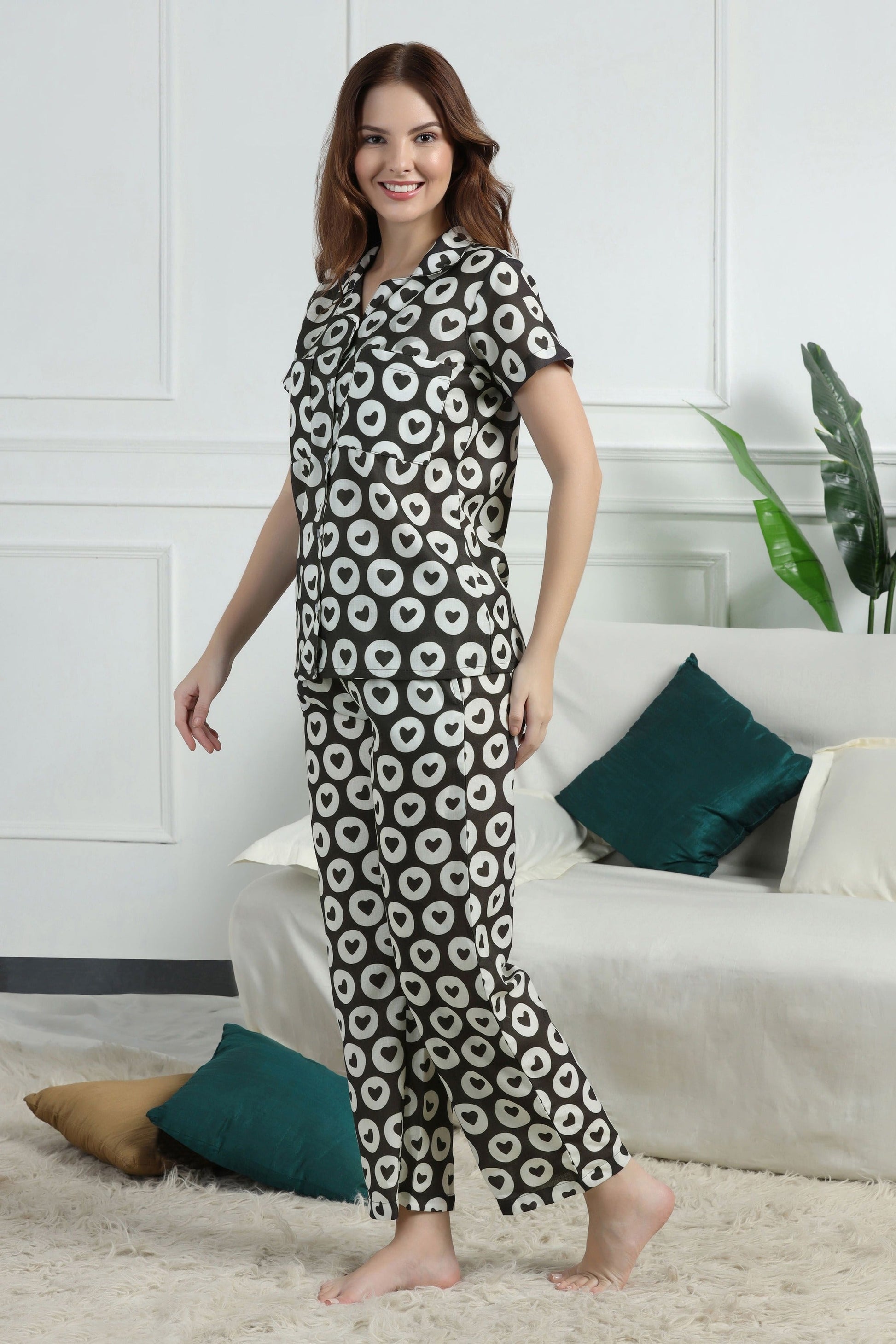 Retro Romance Braless PJ Set House of Comfort