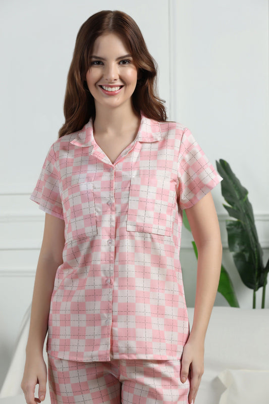 Sugar Squares Braless PJ Set House of Comfort
