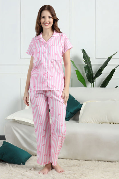 Bow Babe Braless PJ Set House of Comfort
