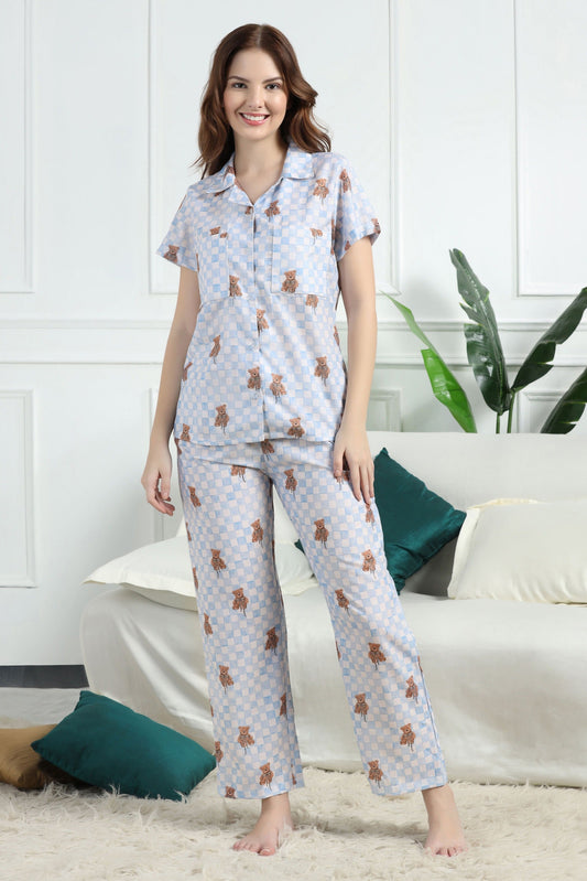 Teddy Tucks Braless PJ Set House of Comfort