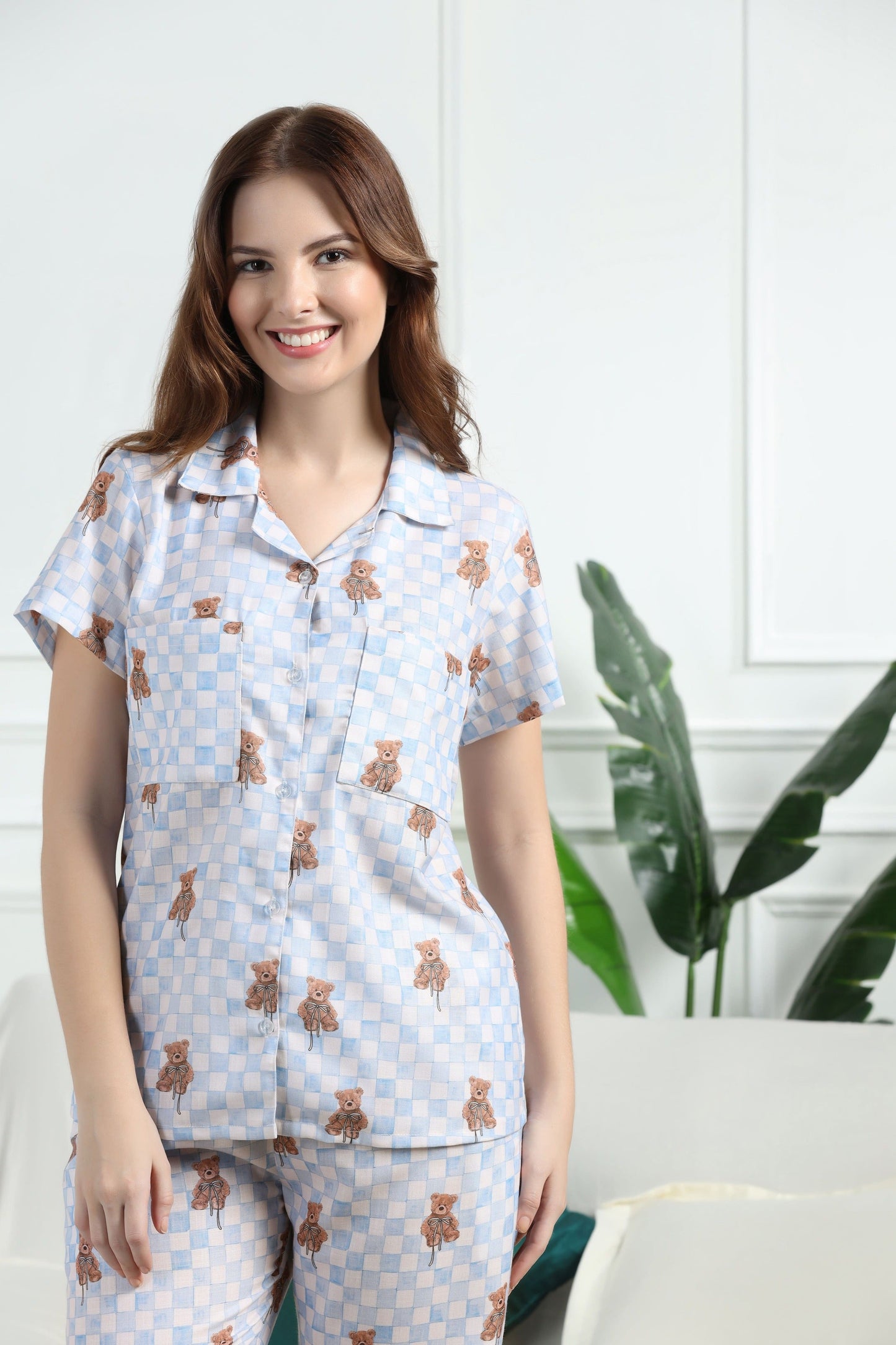 Teddy Tucks Braless PJ Set House of Comfort