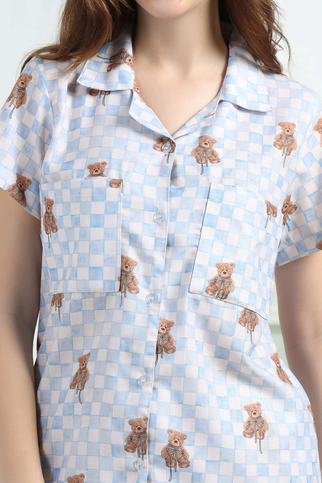 Teddy Tucks Braless PJ Set House of Comfort