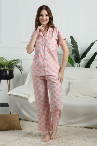Sugar Squares Braless PJ Set House of Comfort