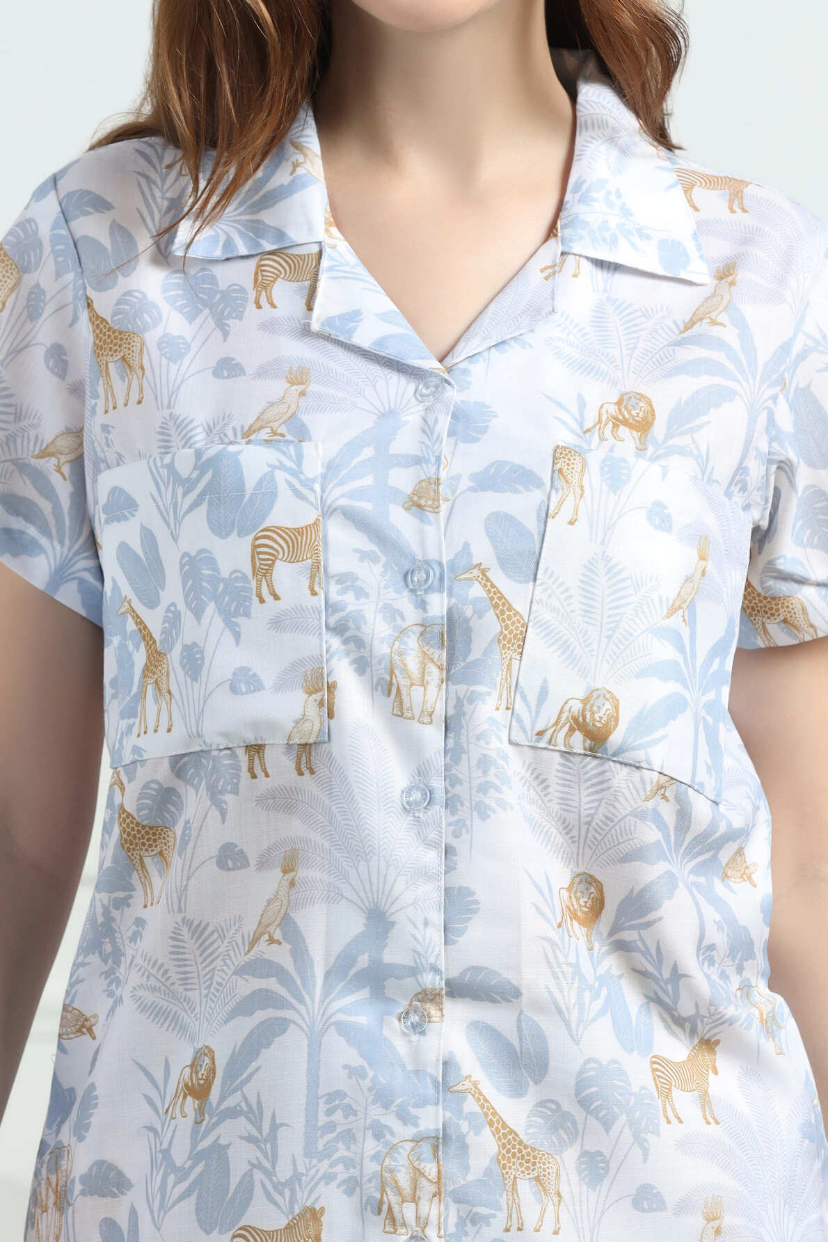 Jungle Tales Braless PJ Set House of Comfort