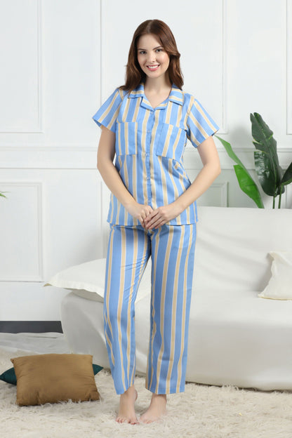 Suuny Stripes Braless PJ Set House of Comfort