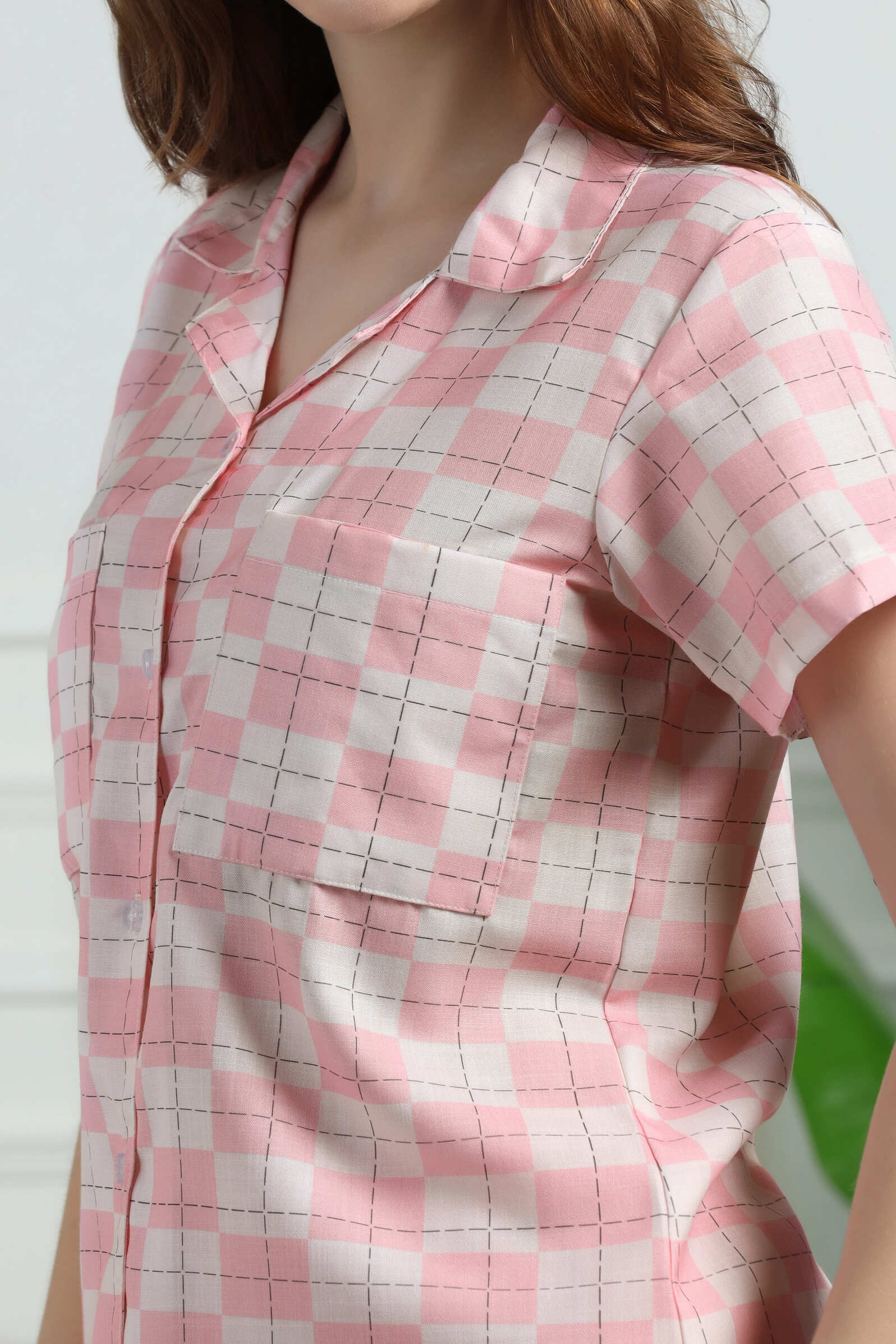 Sugar Squares Braless PJ Set House of Comfort