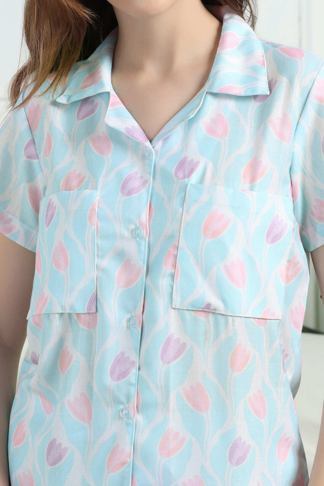 Tulip Haze Braless PJ Set House of Comfort