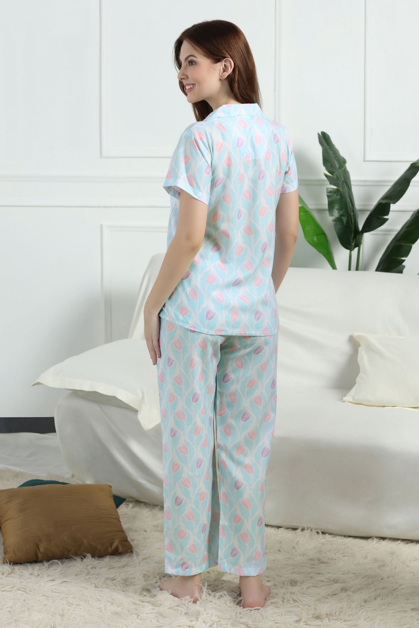Tulip Haze Braless PJ Set House of Comfort