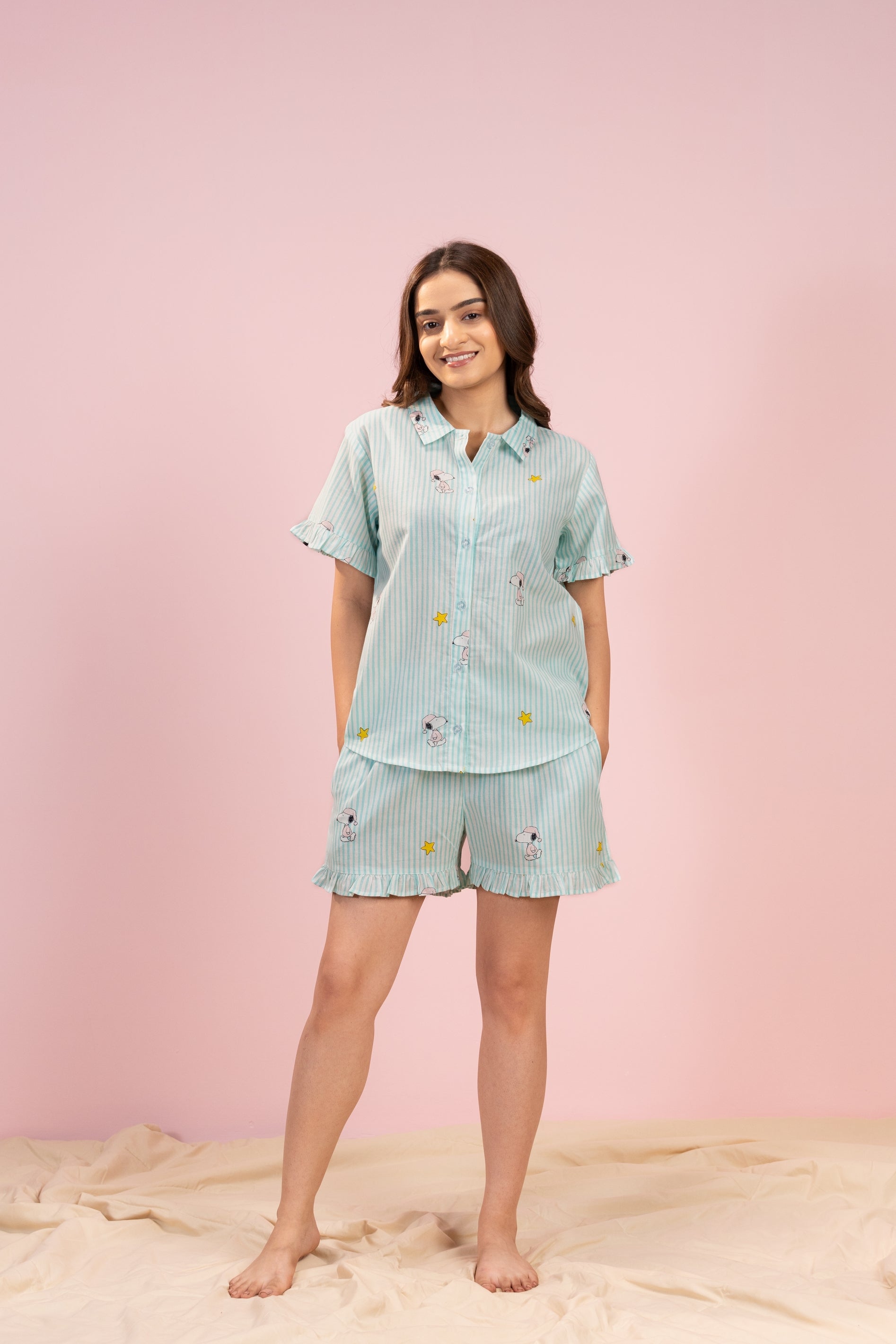 Snoopy Chill Shorts Set House of Comfort