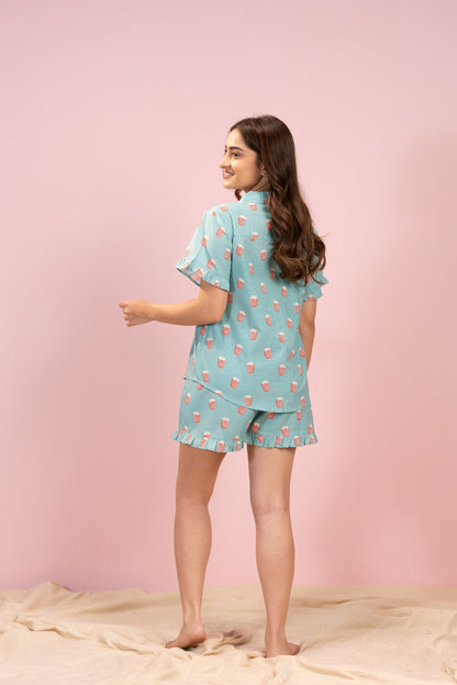 Chill & Pop Shorts Set House of Comfort
