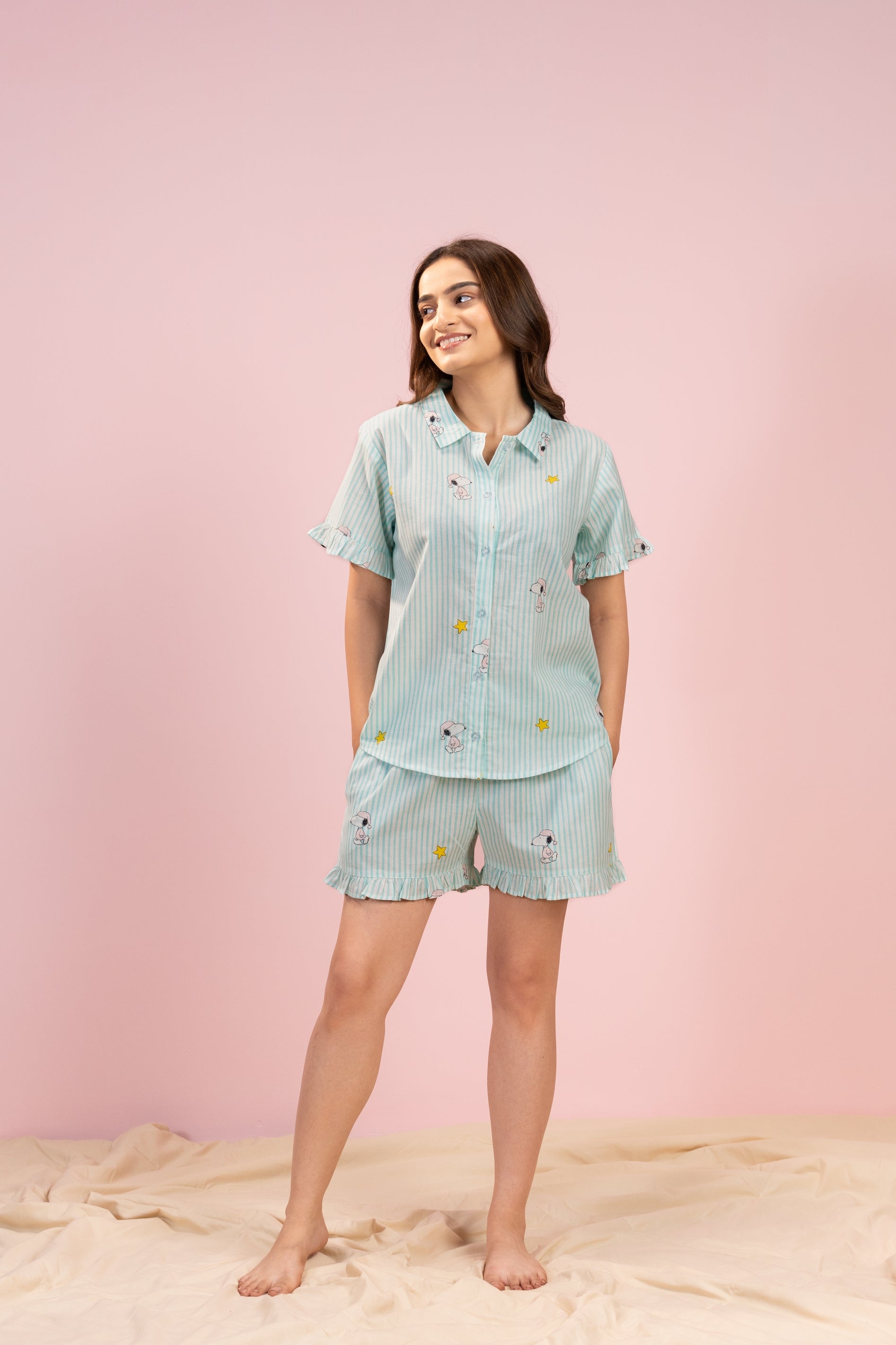 Snoopy Chill Shorts Set House of Comfort