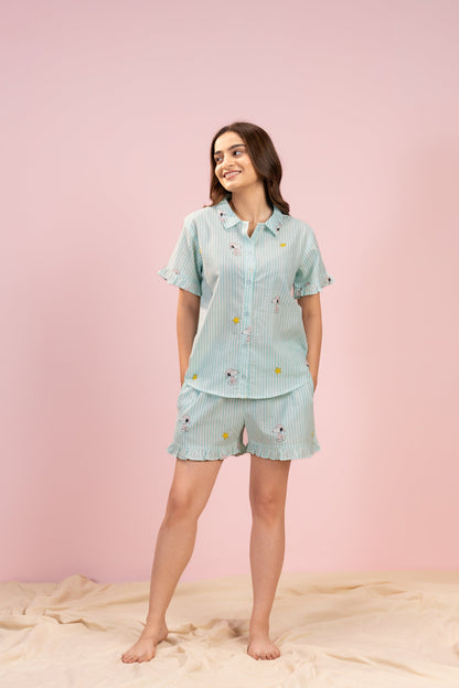 Snoopy Chill Shorts Set House of Comfort