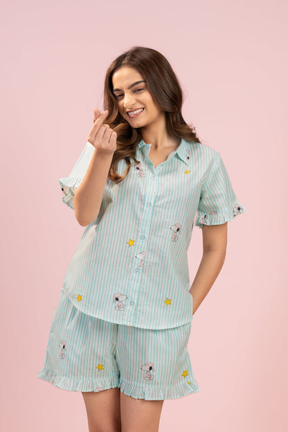 Snoopy Chill Shorts Set House of Comfort